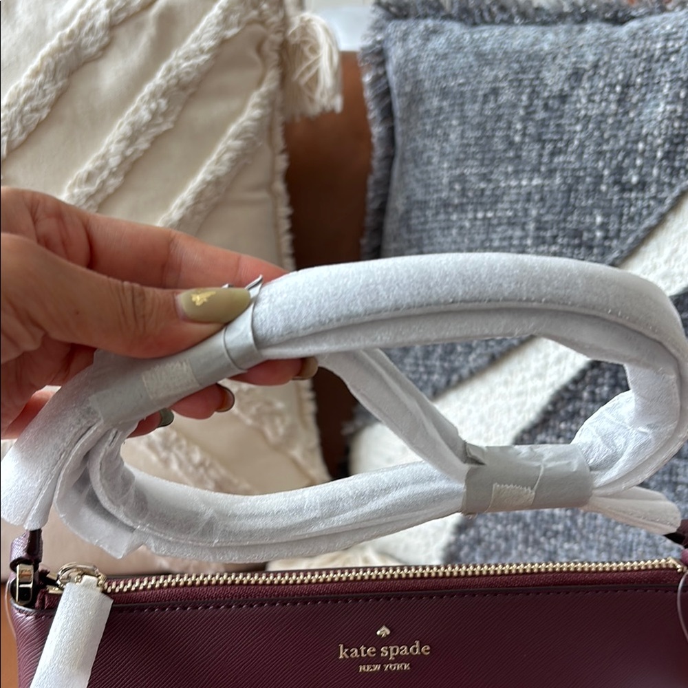 Kate Spade Flash Glitter Crossbody Bag, Cherrywood, NWT - Picture 14 of 14